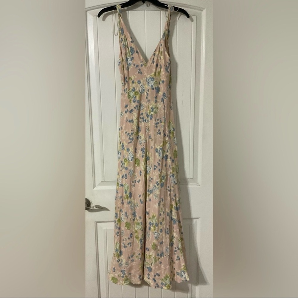 Zara Floral Sleeveless Maxi Dress